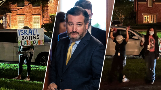 Cruz defies anti-Israel agitators who descend on his home ‘just about’ every weekend: ‘Wake the neighbors’ – MASHAHER