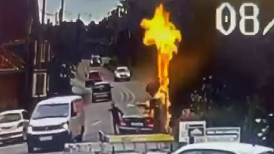 Speed camera set on fire in broad daylight by couple caught in the act on CCTV – MASHAHER