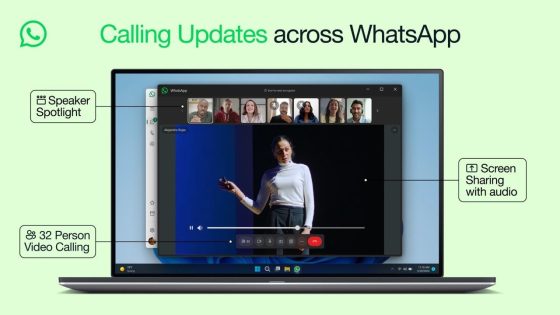 WhatsApp announces 3 major calling features: Allows 32 users on video call, screen sharing with audio – MASHAHER