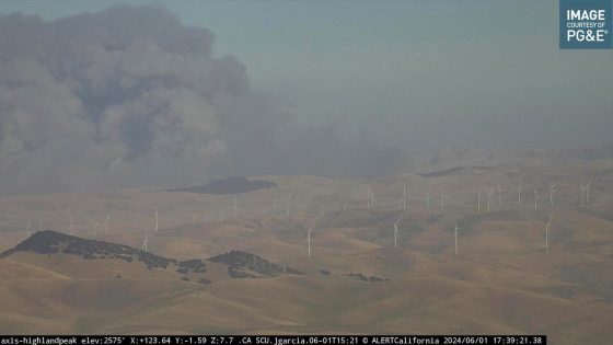 California firefighters battle wind-driven wildfire east of San Francisco – MASHAHER