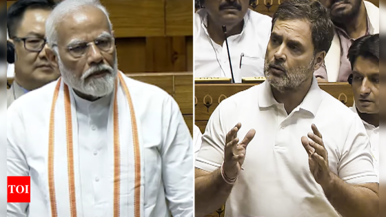 Lok Sabha sees rare PM Modi vs Rahul Gandhi faceoff | India News – MASHAHER