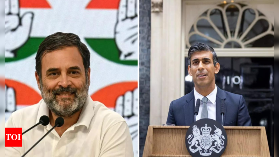 ‘Victories & setbacks both inevitable …’: Rahul Gandhi writes to Rishi Sunak after UK election results | India News – MASHAHER