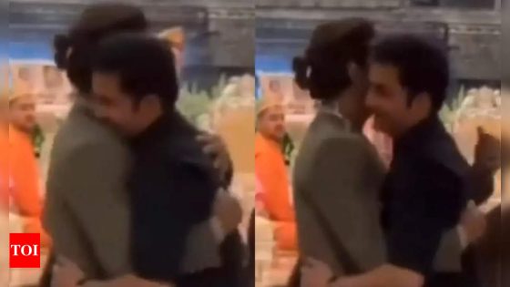 ‘Some bonds are forever’: Gautam Gambhir-Shah Rukh Khan share heartwarming hug at Anant Ambani-Radhika Merchant’s wedding ceremony | Cricket News – MASHAHER