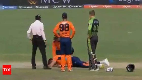 Ouch! San Francisco Unicorns pacer hit on the head in MLC game – WATCH – MASHAHER