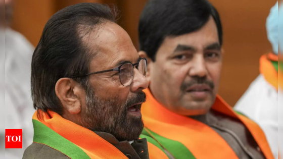 ‘May give rise to the disease of untouchability’: BJP leader Mukhtar Abbas Naqvi criticises UP Police Kanwar Yatra order | India News – MASHAHER