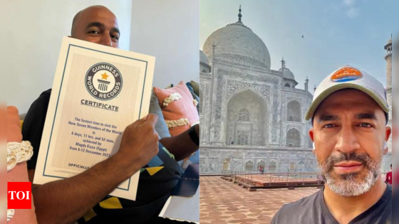 Egyptian man creates Guinness world record, visits 7 wonders of world in a week; see pics – MASHAHER