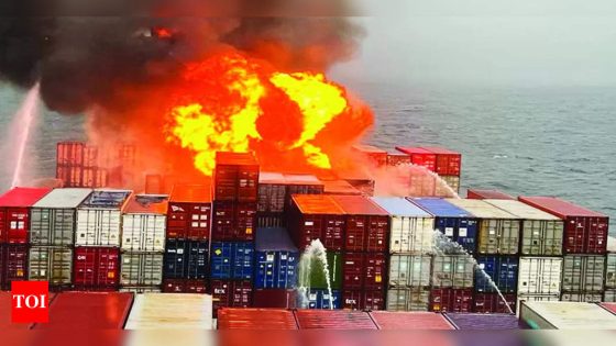 Blasts trigger fire in cargo ship off Goa coast | India News – MASHAHER