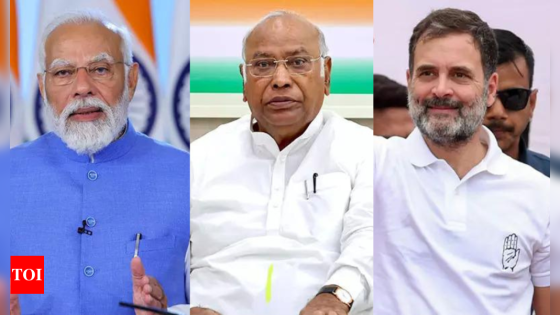 ‘Praying for long, healthy life’: PM Modi, Rahul Gandhi greet Mallikarjun Kharge on 82nd birthday | India News – MASHAHER