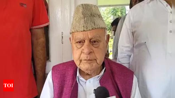 ‘Few people don’t want peace’: Farooq Abdullah on terror attacks in J&K | India News – MASHAHER