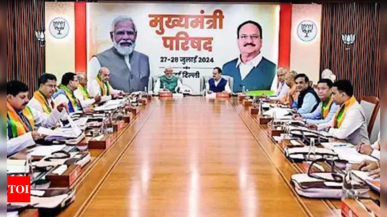 PM Modi meets CMs of BJP-governed states, reviews key schemes | India News – MASHAHER