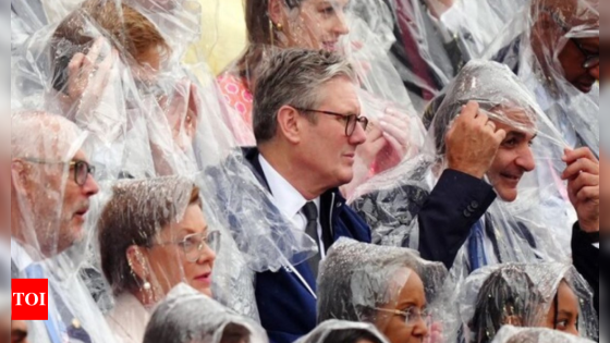 ‘We’re used to rain’: UK PM Keir Starmer at Paris Olympics getting drenched; pic goes viral – MASHAHER