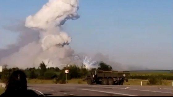 Russia vows to respond after Ukrainian drone attack sets on fire alleged munitions warehouse – MASHAHER