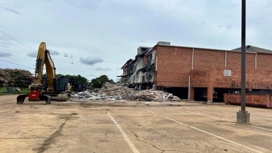 Why is there a building being torn down next to Blue Cross Blue Shield on Lakeland Drive? – MASHAHER