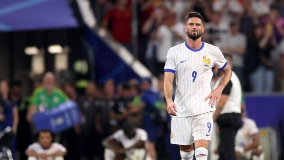 Euro 2024: Record goal scorer Giroud bows out anonymously after France vs Spain semifinal – MASHAHER