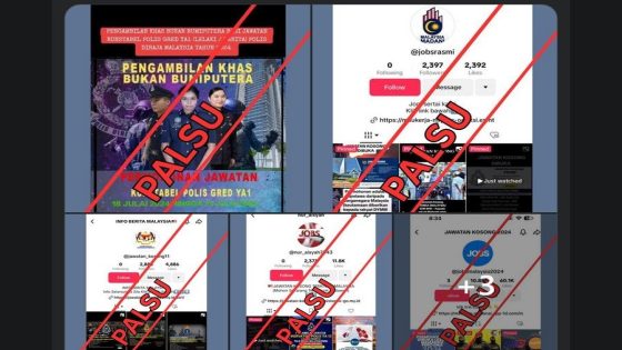 On TikTok, fake PDRM recruitment ads go viral despite police disclaimer – MASHAHER