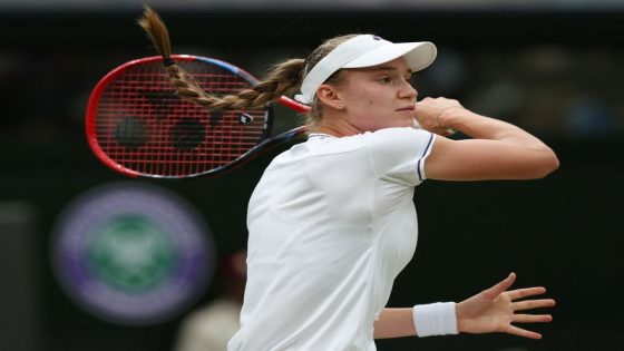 Tennis: Tennis-Rybakina into Wimbledon quarter-finals as Kalinskaya retires – MASHAHER