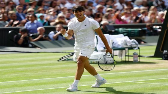 Tennis: Tennis-Dominant Alcaraz blows away Djokovic to retain Wimbledon title – MASHAHER