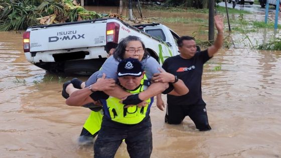 Senior citizen conveys gratitude to Penampang OCPD personally for rescue during floods – MASHAHER