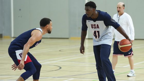 Watch Ant beat Steph in playful Team USA half-court contest – MASHAHER