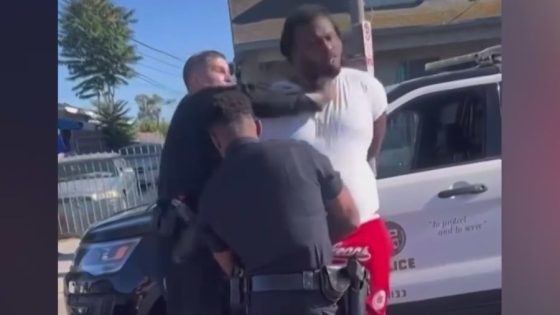 Los Angeles police officer brutally punches handcuffed man in face – MASHAHER