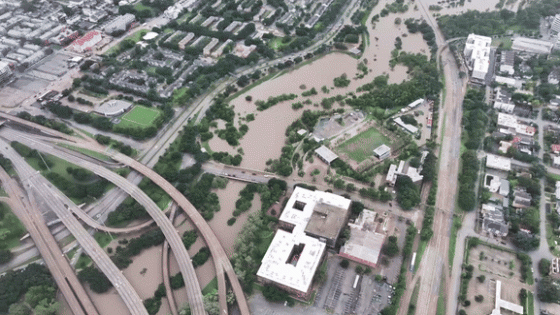 Drone Footage Shows Swamped Roads in Houston After Beryl – MASHAHER