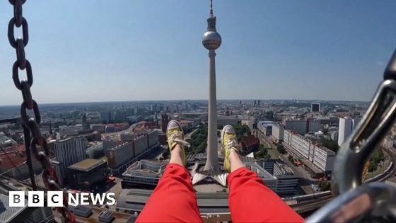 Berliners soar over the city on Europe’s highest swing – MASHAHER