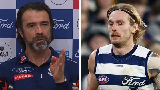 Chris Scott defends umpires after contentious calls, refuses to comment on Tom Stewart head injury, potential concussion, transcript, Geelong Cats beat Collingwood Magpies, post-match press conference, latest news – MASHAHER