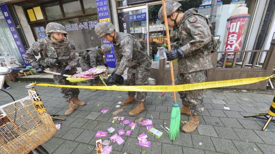 Trash dropped by a North Korean balloon falls on South Korea’s presidential compound – MASHAHER