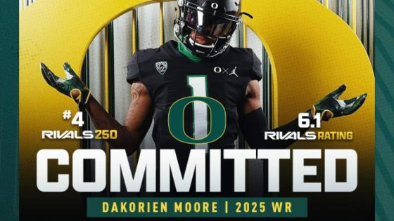 Oregon makes July 4 splash landing five-star WR Dakorien Moore – MASHAHER