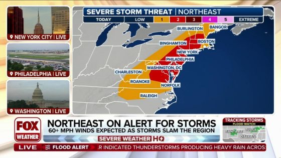 Millions in Northeast brace for another round of powerful storms along I-95 corridor – MASHAHER