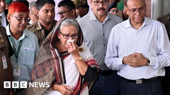 Scorn as PM Sheikh Hasina weeps at train station damage – MASHAHER