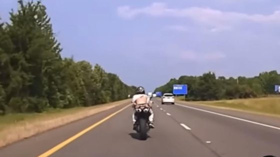 Fleeing Motorcyclist Rear Ends Car At 135 MPH – MASHAHER