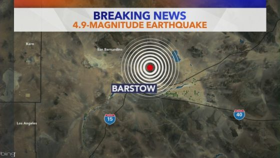 Magnitude 4.9 earthquake rattles Southern California – MASHAHER