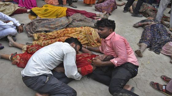 A stampede at a religious event in India has killed at least 105 people, many women and children – MASHAHER