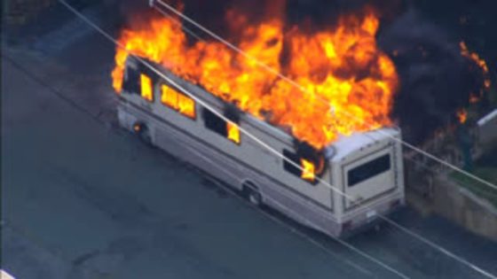 Video shows the moment a family’s RV bursts into flames – MASHAHER