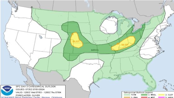 Fourth of July could be wet with threat of severe storms and torrential rain – MASHAHER