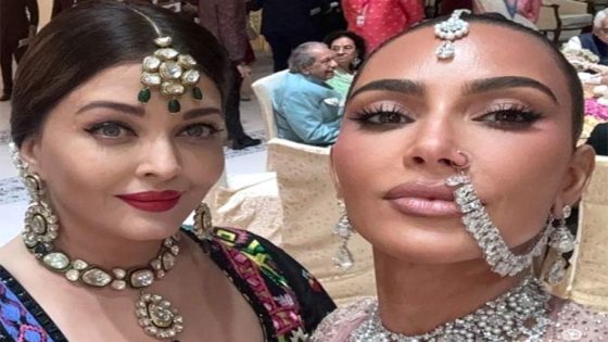 Kim Kardashian fangirls over Aishwarya Rai Bachchan at Anant Ambani-Radhika Merchant wedding, calls her “Queen” : Bollywood News – MASHAHER