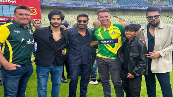 Ajay Devgn unwinds in London with son Yug, nephews Aaman and Danish; poses with cricketers Brett Lee and Jacques Kallis, see pics : Bollywood News – MASHAHER