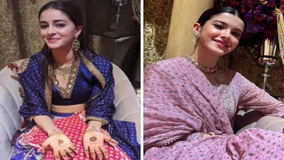 Ananya Panday and her BFF Shanaya Kapoor share all about their ‘Mehendi’ love as they attend the wedding festivities of Anant Ambani and Radhika Merchant : Bollywood News – MASHAHER