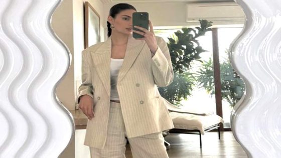 Athiya Shetty revamps Suneil Shetty’s vintage suit and makes it chic : Bollywood News – MASHAHER