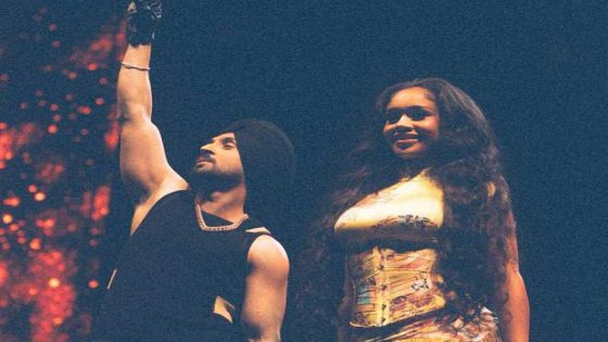 Diljit Dosanjh makes American rapper Saweetie say ‘Sat Sri Akaal’; surprises Crypto Arena concert audience with her surprise appearance, watch : Bollywood News – MASHAHER