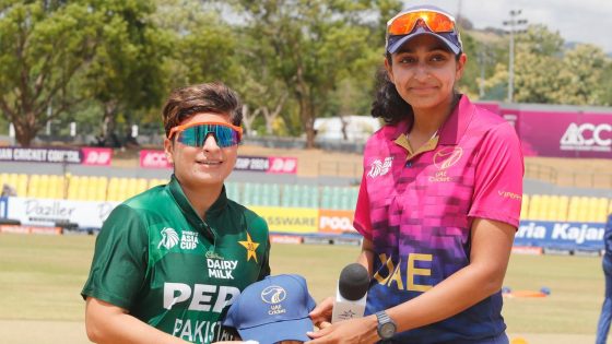 UAE vs PAK, Womenâs Asia Cup 2024 LIVE Score: Pakistan opts to bowl, Oza-Satish off to cautious start – MASHAHER