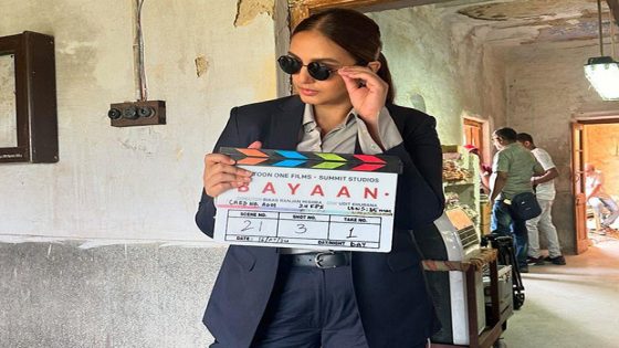 Huma Qureshi unveils her look for Bayaan, shares set pictures : Bollywood News – MASHAHER