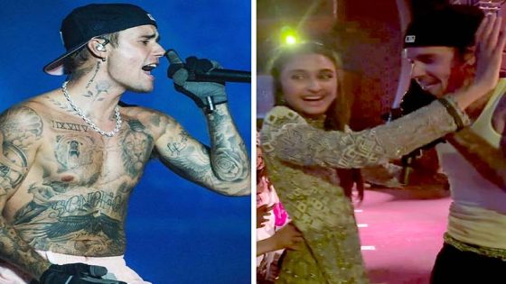 Justin Bieber puts up a rocking performance at Anant Ambani’s sangeet; Alaviaa Jaaferi gives a tight hug to the pop-singer on stage : Bollywood News – MASHAHER