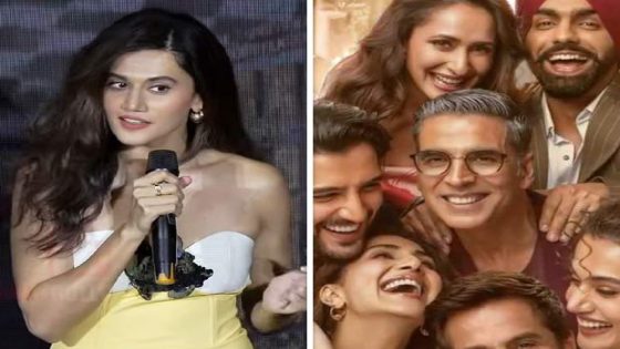 Khel Khel Mein’s ‘Hauli Hauli’ song launch: Taapsee Pannu hopes to be fourth time lucky with Akshay Kumar: “Our last film Mission Mangal was also a multi-starrer and released on August 15” : Bollywood News – MASHAHER