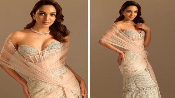 Kiara Advani exudes retro glamour in Tarun Tahiliani bustier saree with pearl embellishments worth Rs. 3.49 lakh for Anant Ambani-Radhika Merchant’s sangeet 3 : Bollywood News – MASHAHER