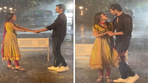 Kundali Bhagya actors Paras Kalnawat and Adrija Roy shoot a dreamy ‘baarish wala romance’ sequence : Bollywood News – MASHAHER