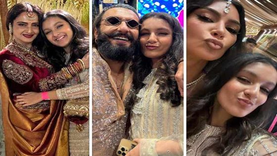 Mahesh Babu’s daughter Sitara Ghattamaneni shares photos with Rekha, Ranveer Singh, Kim Kardashian, Priyanka Chopra, Nick Jonas and all big stars at Anant Ambani-Radhika Merchant wedding : Bollywood News – MASHAHER