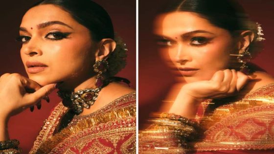 Pregnant Deepika Padukone glows in sindoori red sharara set worth Rs. 1.29 lakh; paired with bazuband necklace from Sikh empire 1 : Bollywood News – MASHAHER