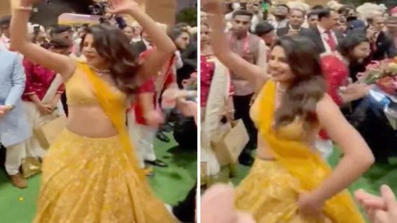 Priyanka Chopra dazzles at Anant Ambani’s baraat with impromptu ‘Chikni Chameli’ performance, watch  : Bollywood News – MASHAHER